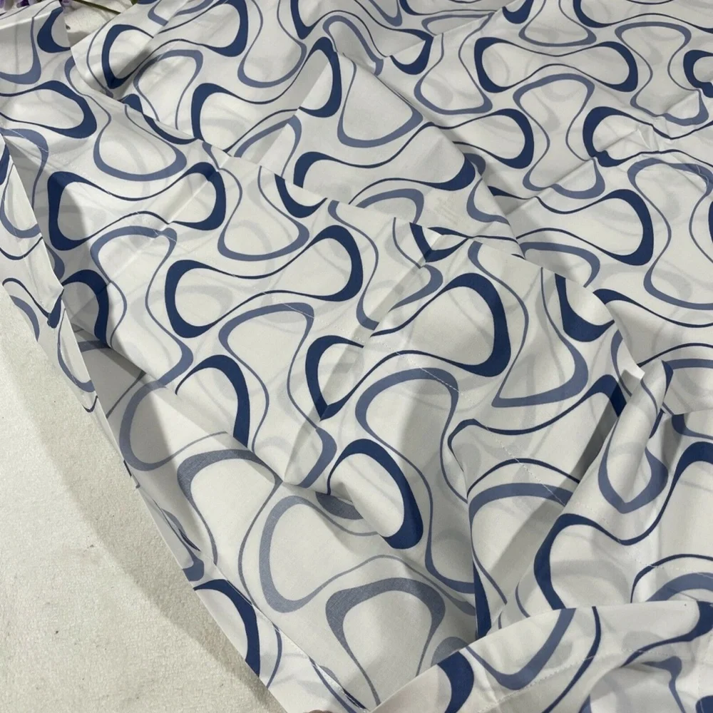 NIB Sferra Harwich [ 1‎ King ] Pillow Sham in White/Cornflower Blue
